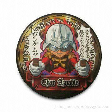 Magnetic Sticker, Available in Various Sizes, Made of PVC and Rubber